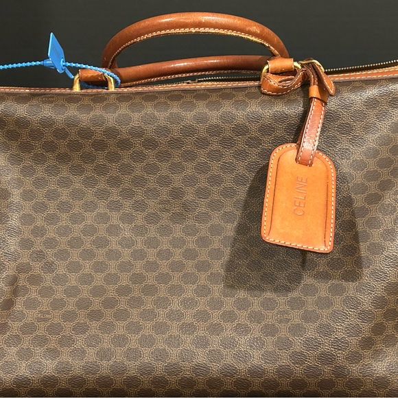 Celine Duffle Bag call out..slight rubbing on edges..Dimensions:17.5W/9inH/7inD - Picture 1 of 16